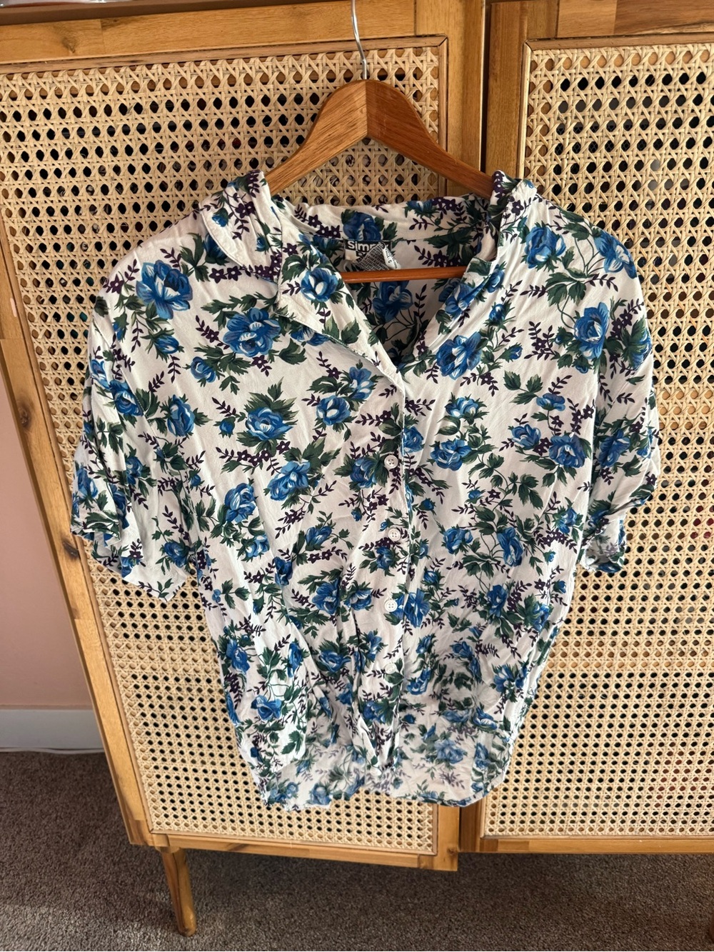 Kids Floral Button Down Shirt